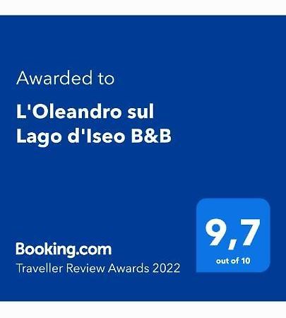 L'Oleandro Sul Lago D'Iseo B&B Сулцано Екстериор снимка